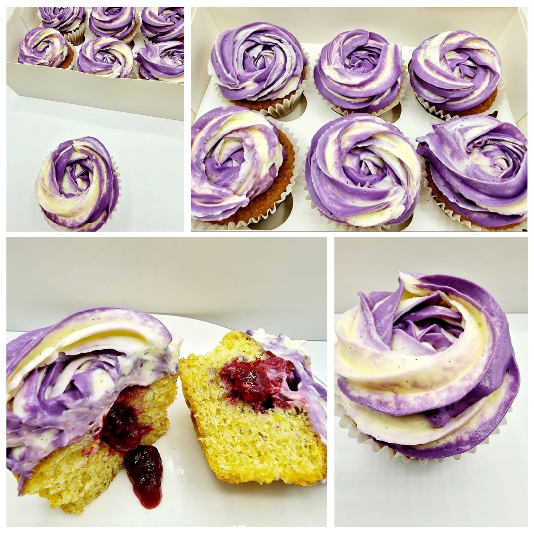 Image of Vanilla & Sour Cherry Cupcakes