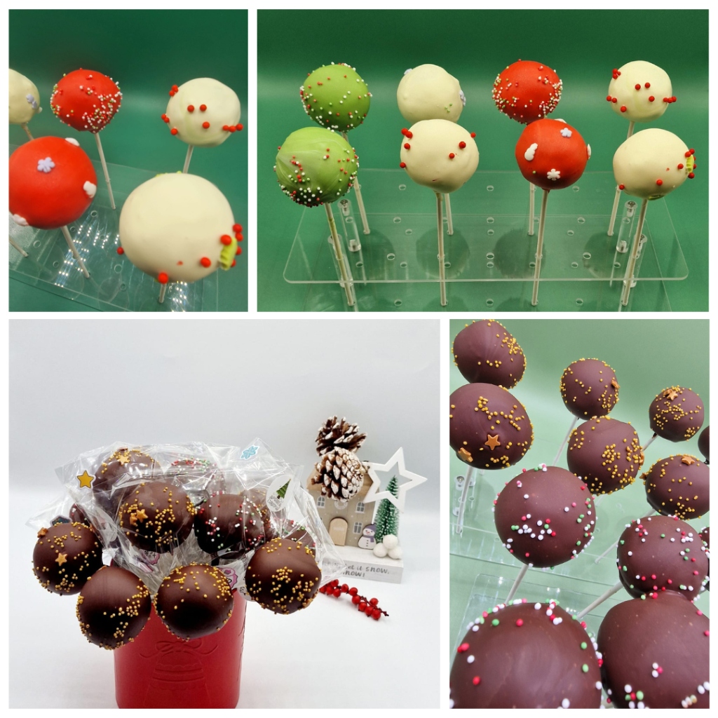 Image of Belgian Chocolate glazed cake pops