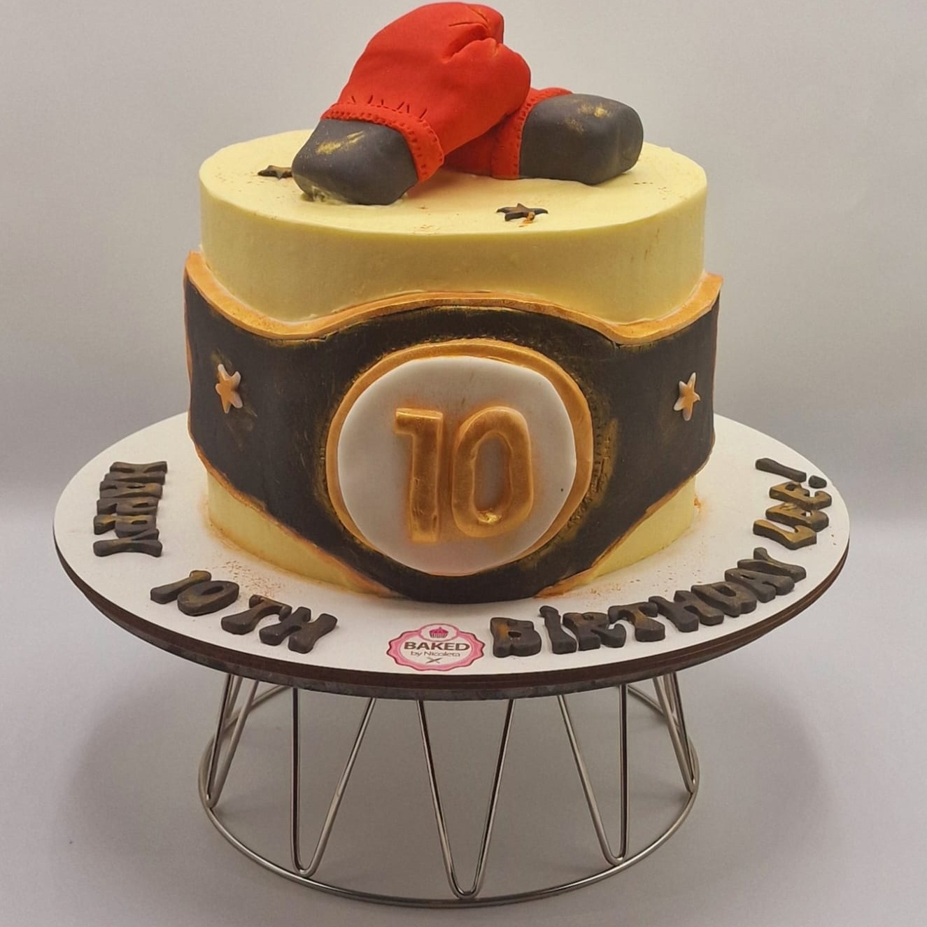 Bespoke custom celebration cake for Boys & Adventures handcrafted by Nicoleta