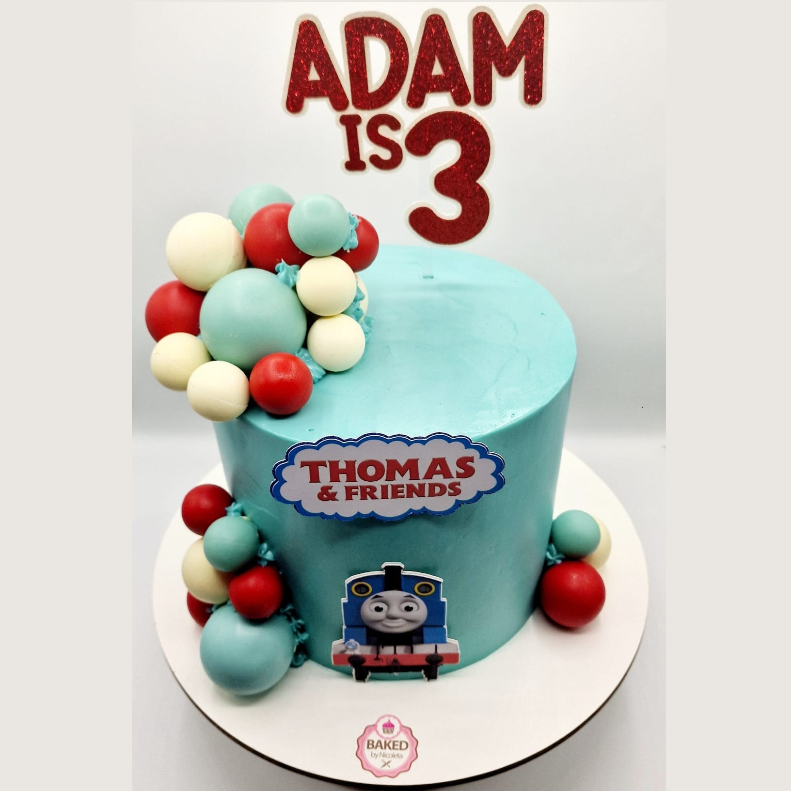 Bespoke custom celebration cake for Boys & Adventures handcrafted by Nicoleta