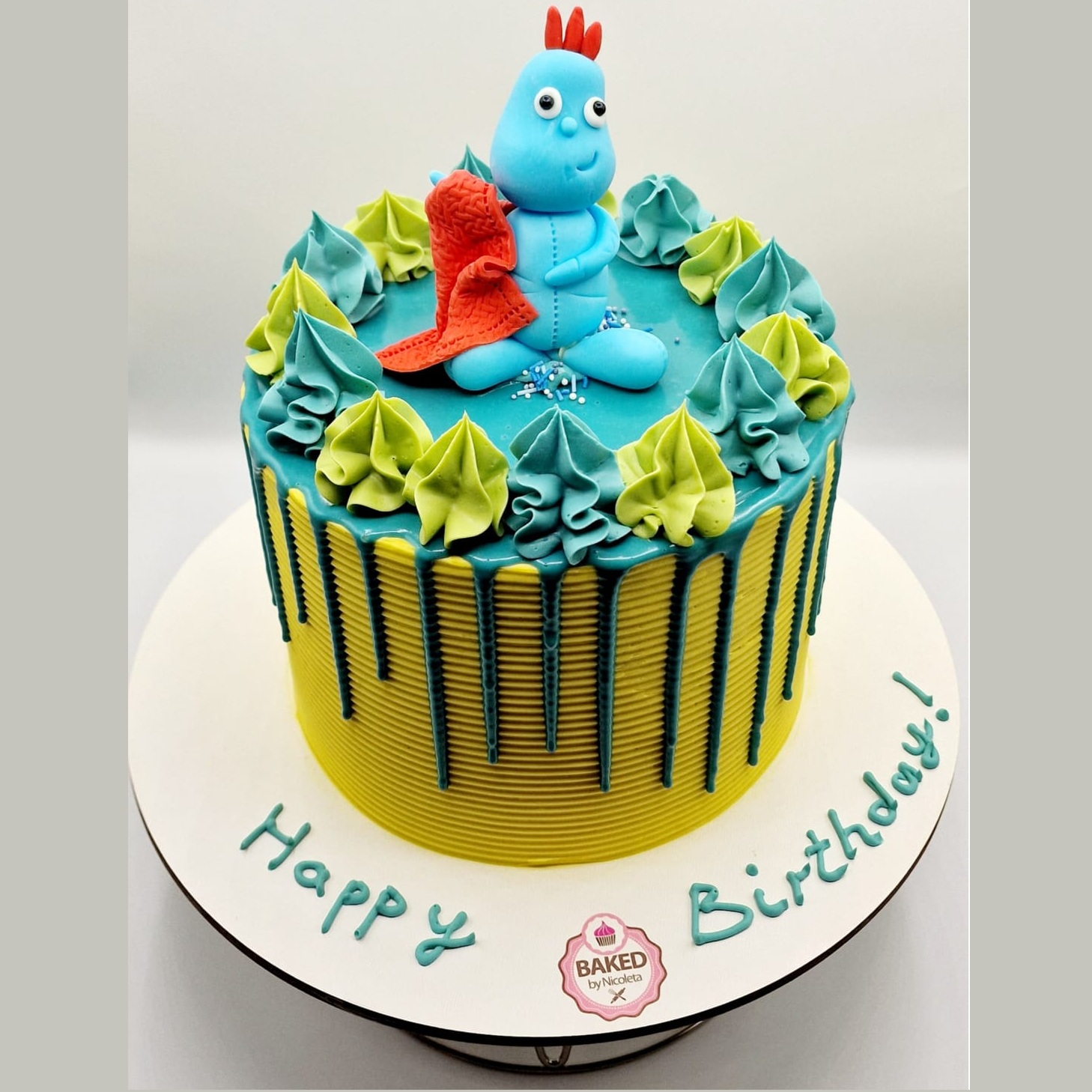 Bespoke custom celebration cake for Boys & Adventures handcrafted by Nicoleta