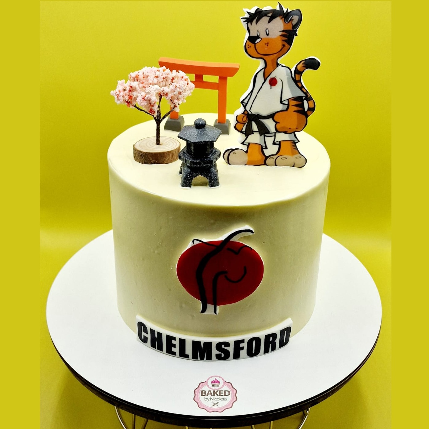 Bespoke custom celebration cake for Boys & Adventures handcrafted by Nicoleta