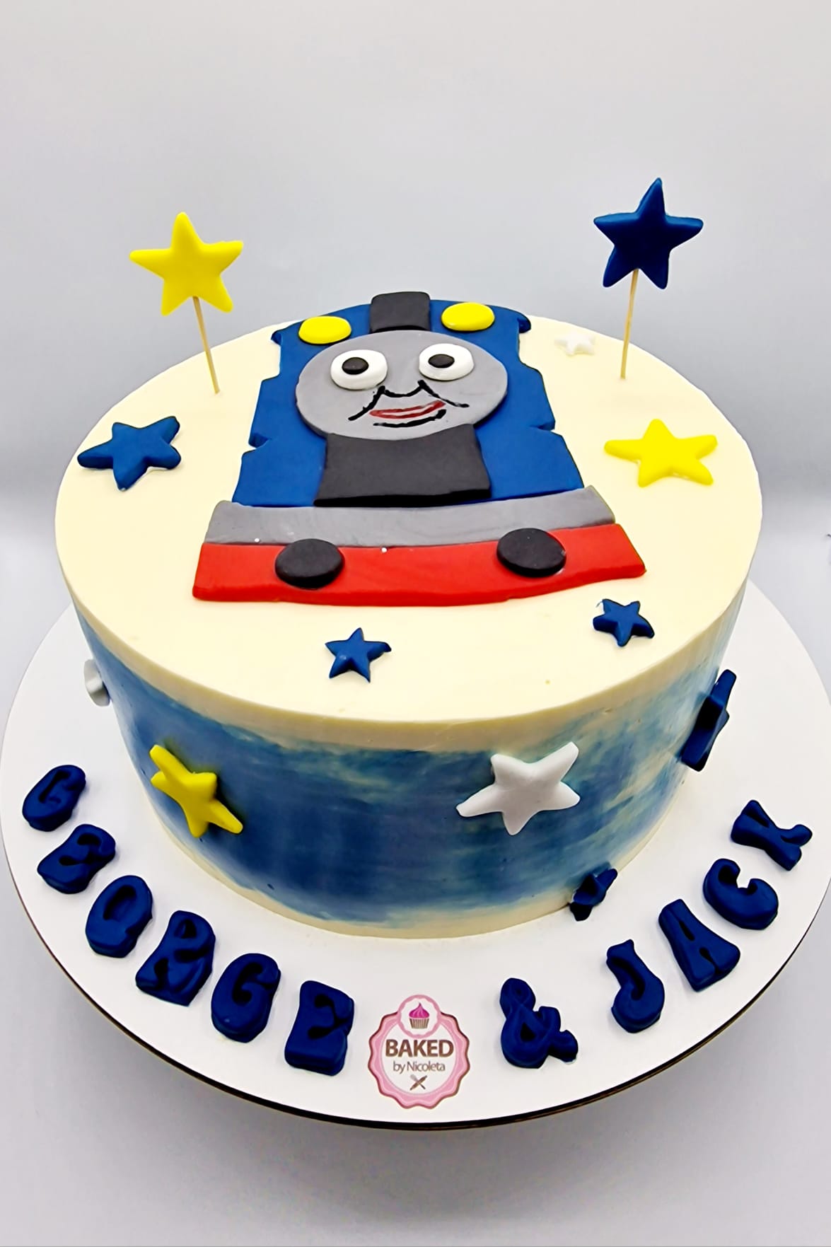 Bespoke custom celebration cake for Boys & Adventures handcrafted by Nicoleta