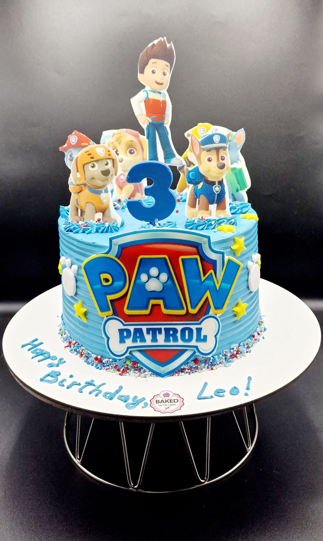Bespoke custom celebration cake for Boys & Adventures handcrafted by Nicoleta