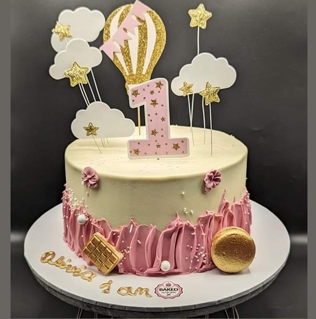 Bespoke custom celebration cake for Girls & Fairytales handcrafted by Nicoleta