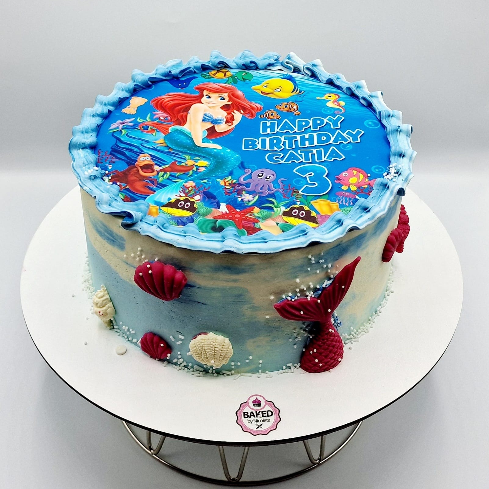 Bespoke custom celebration cake for Girls & Fairytales handcrafted by Nicoleta