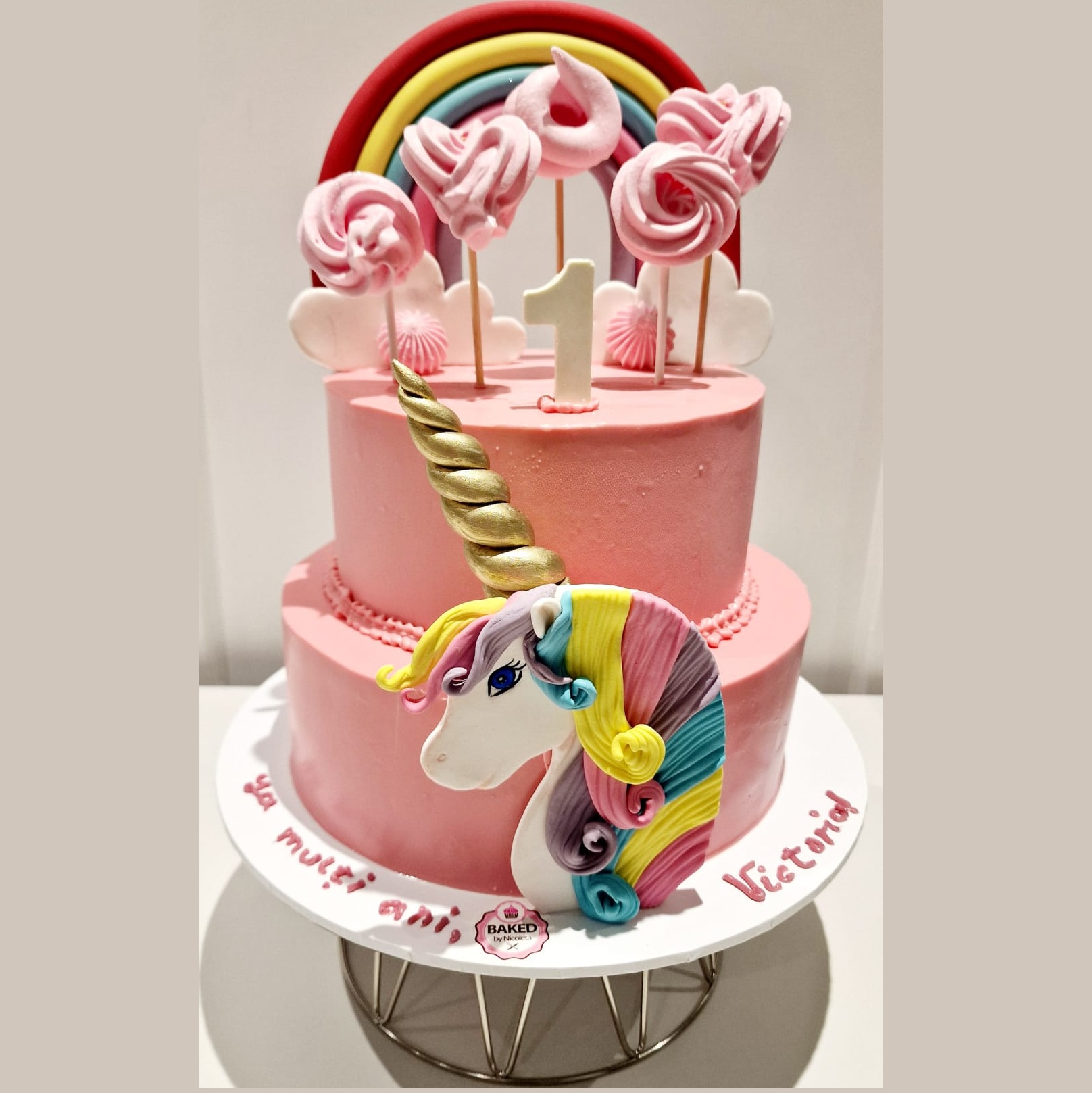 Bespoke custom celebration cake for Girls & Fairytales handcrafted by Nicoleta