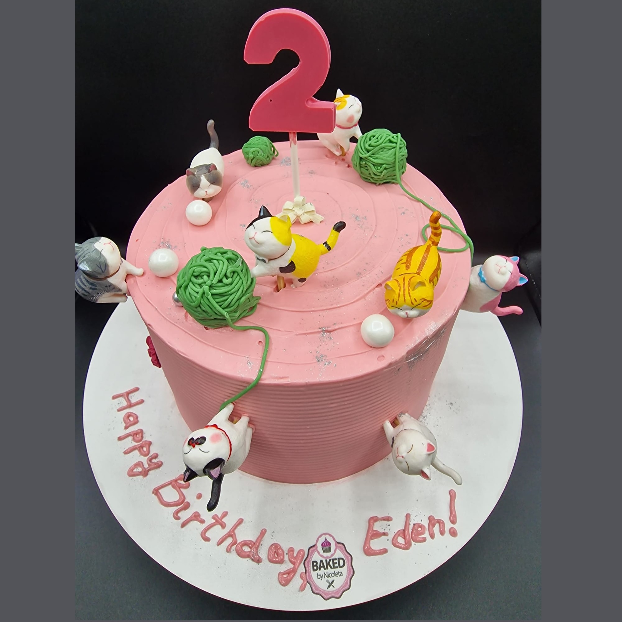 Bespoke custom celebration cake for Girls & Fairytales handcrafted by Nicoleta