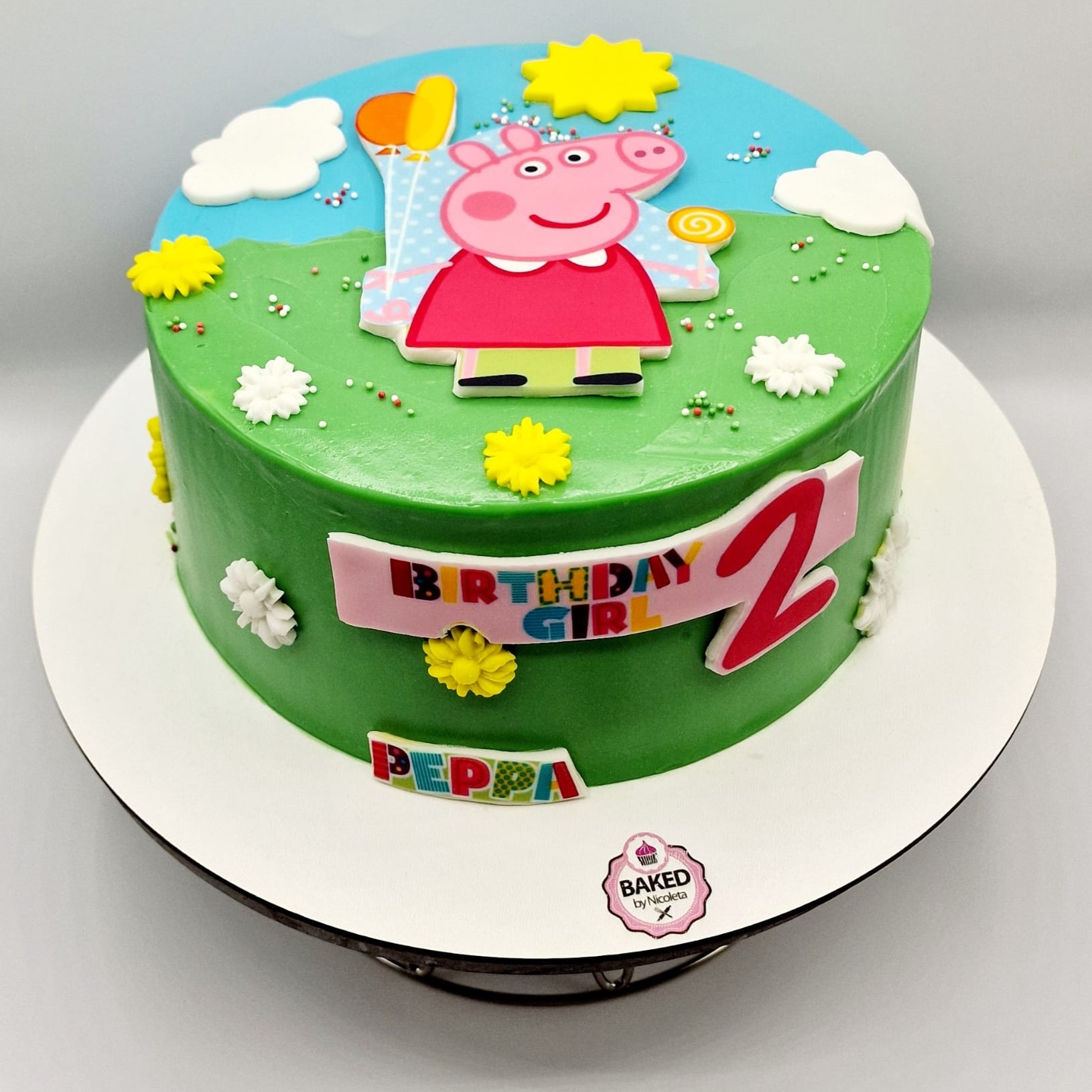 Bespoke custom celebration cake for Girls & Fairytales handcrafted by Nicoleta
