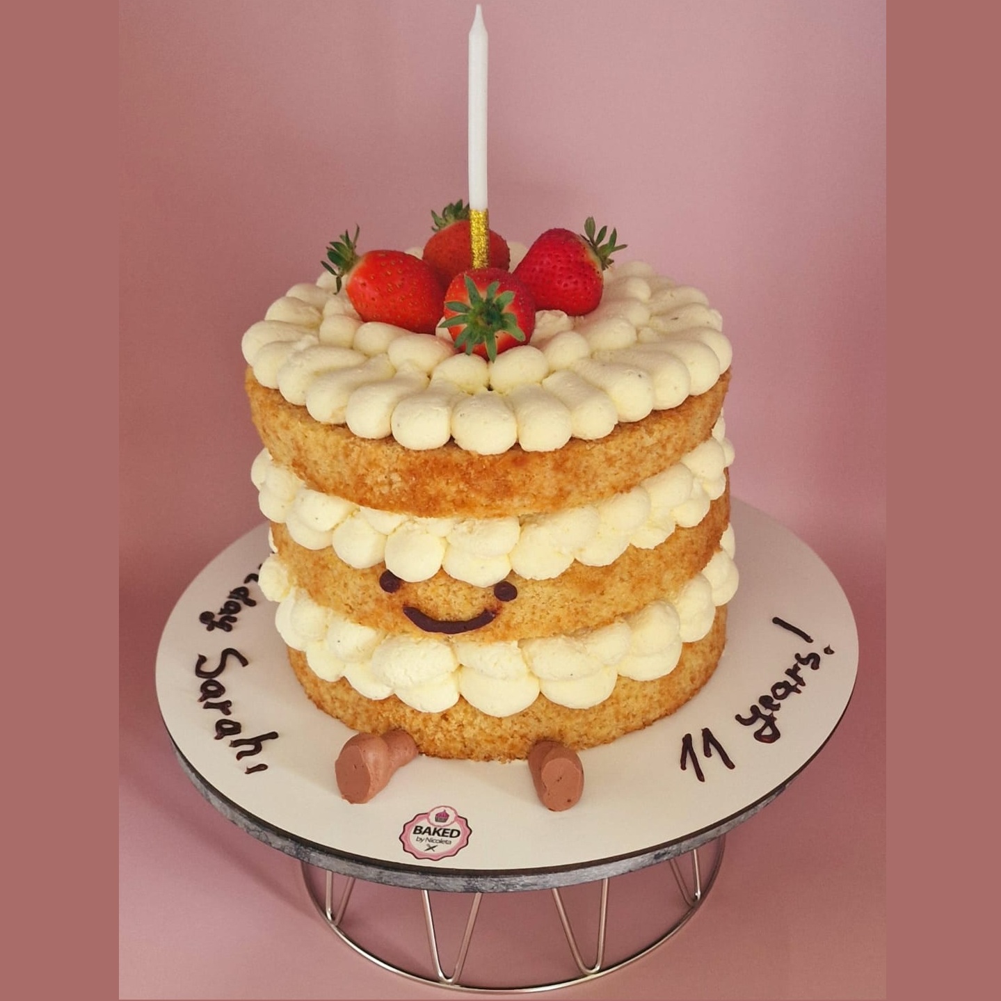 Bespoke custom celebration cake for Girls & Fairytales handcrafted by Nicoleta
