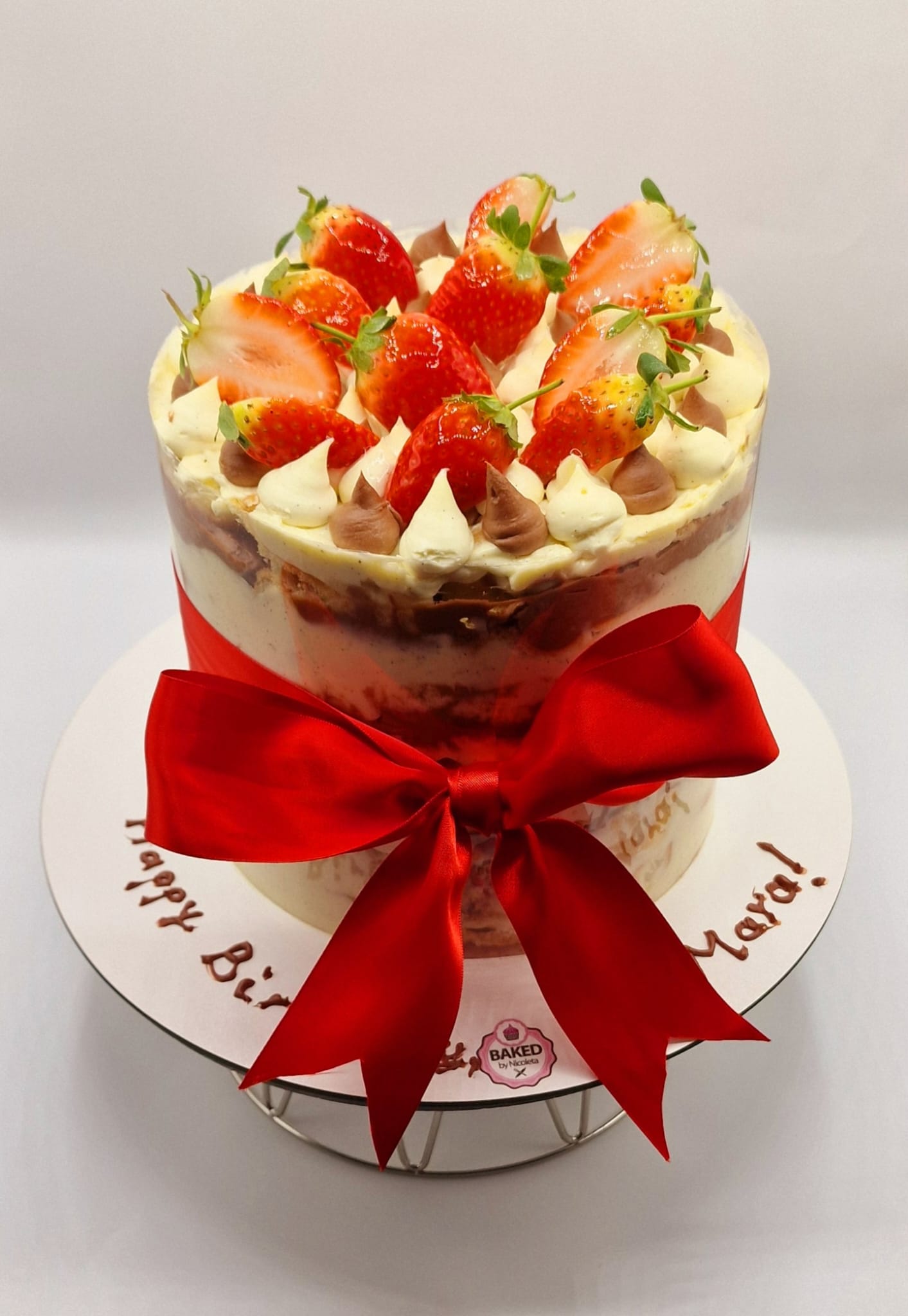 Bespoke custom celebration cake for Girls & Fairytales handcrafted by Nicoleta