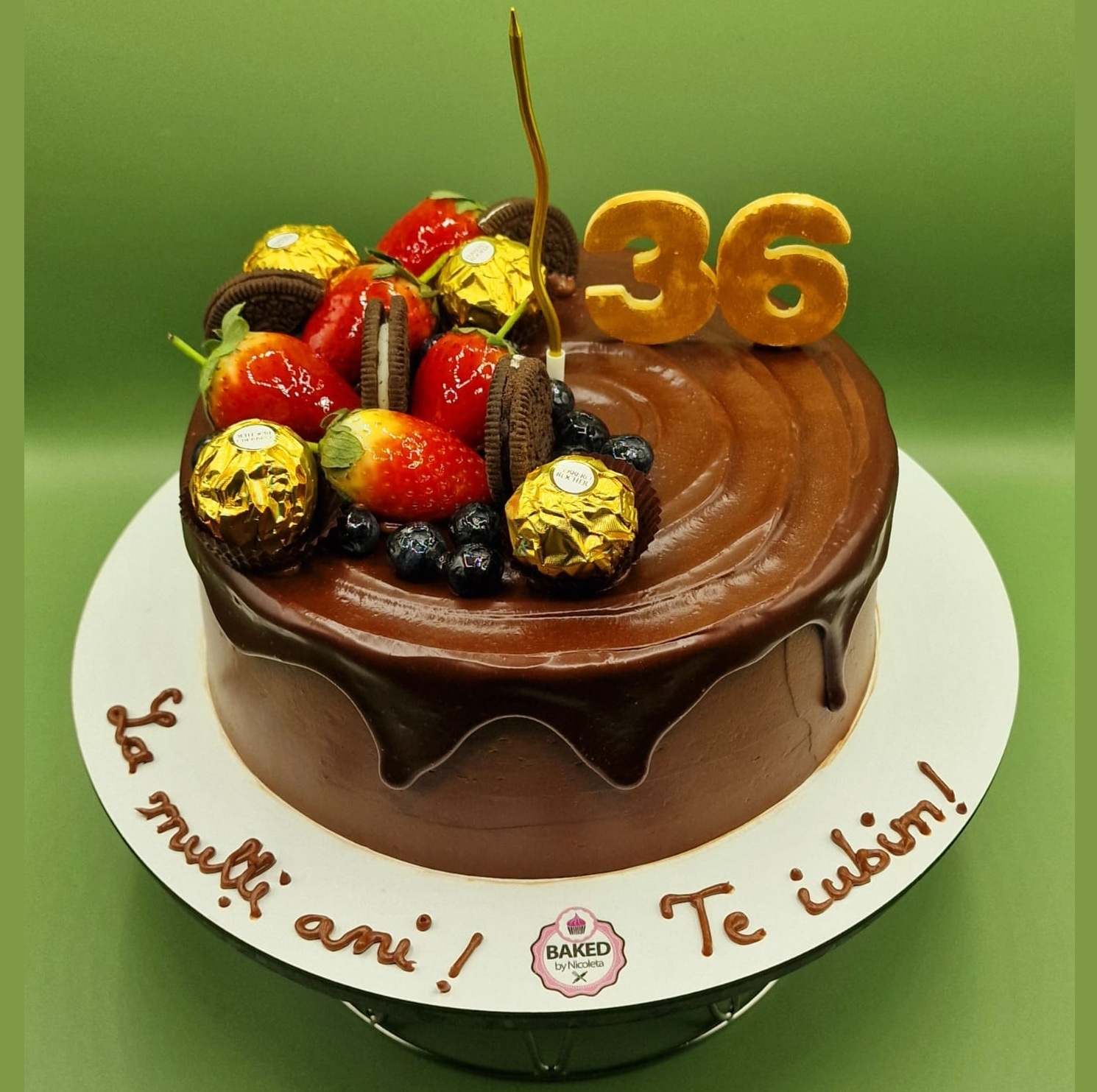 Bespoke custom celebration cake for Gentlemen & Milestones handcrafted by Nicoleta