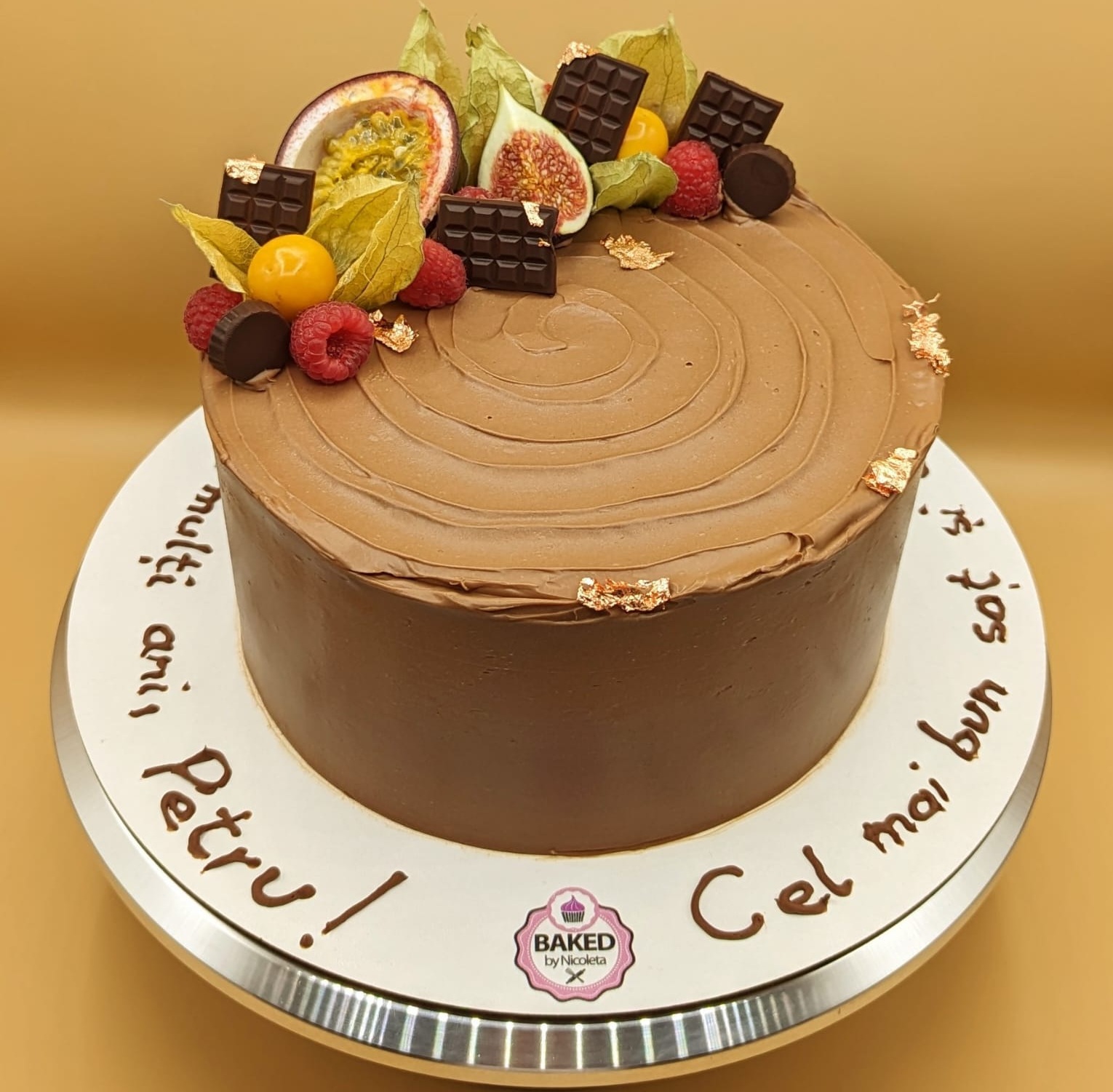 Bespoke custom celebration cake for Gentlemen & Milestones handcrafted by Nicoleta