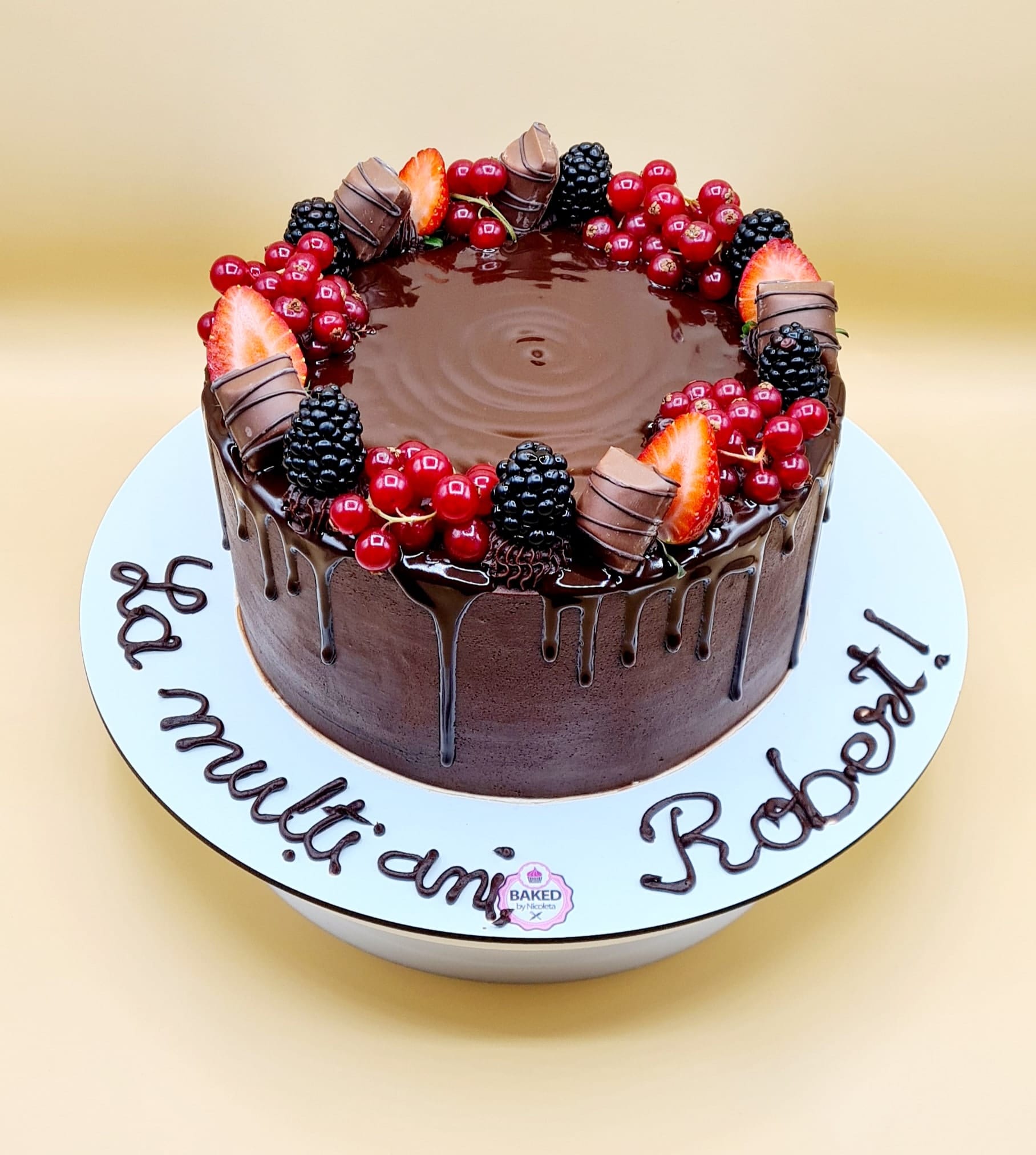 Bespoke custom celebration cake for Gentlemen & Milestones handcrafted by Nicoleta