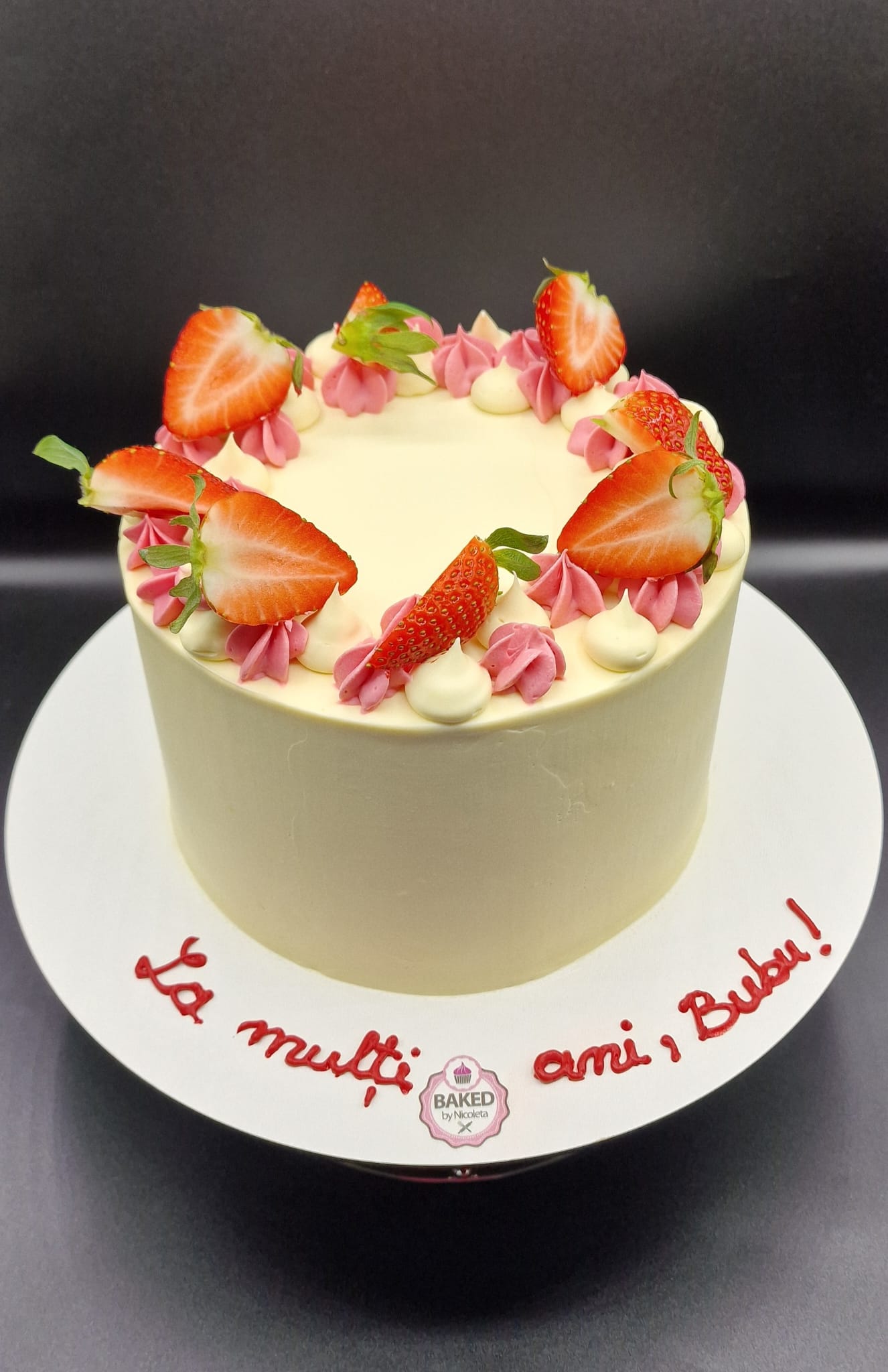 Bespoke custom celebration cake for Ladies & Elegance handcrafted by Nicoleta