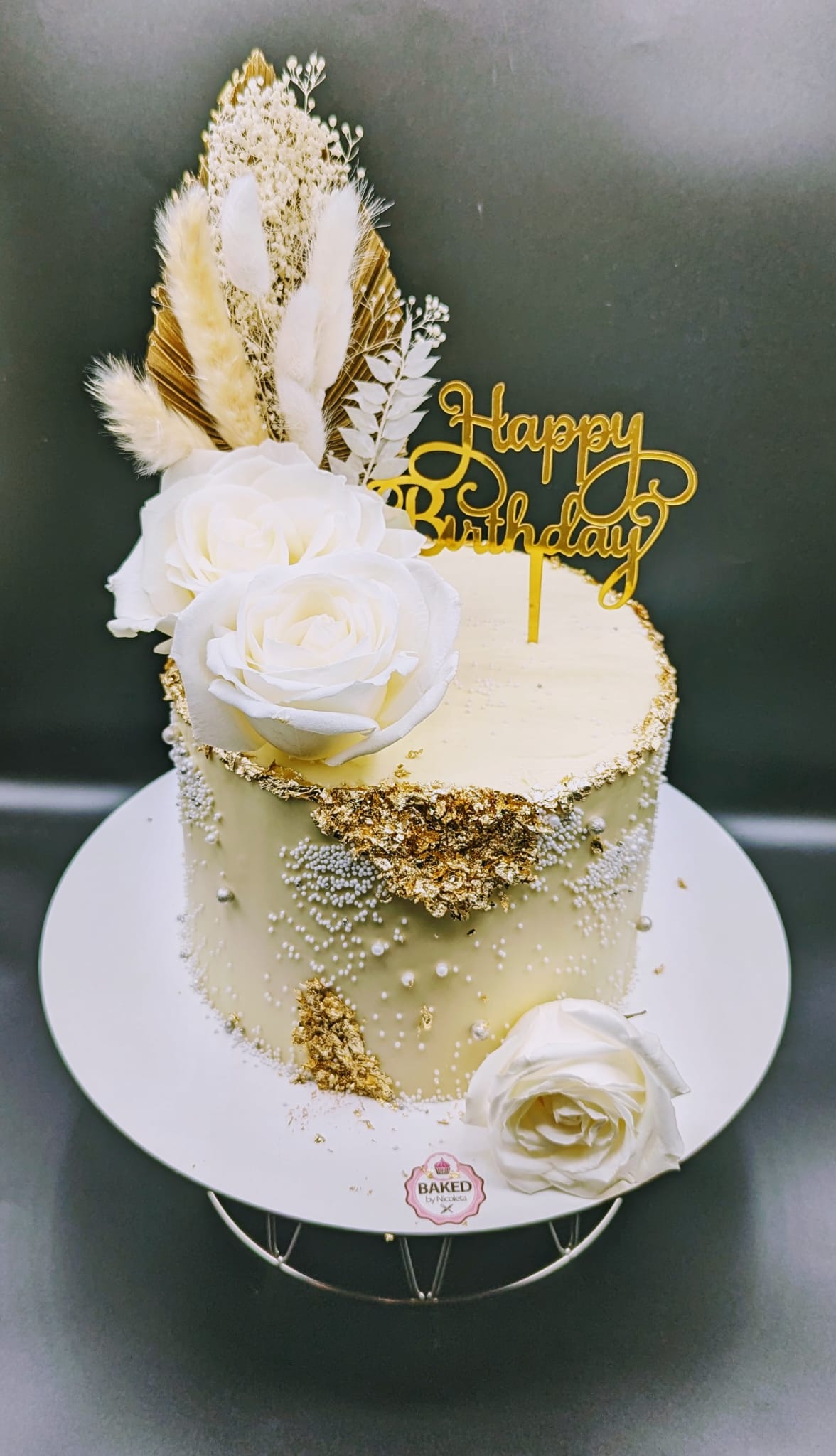 Bespoke custom celebration cake for Ladies & Elegance handcrafted by Nicoleta