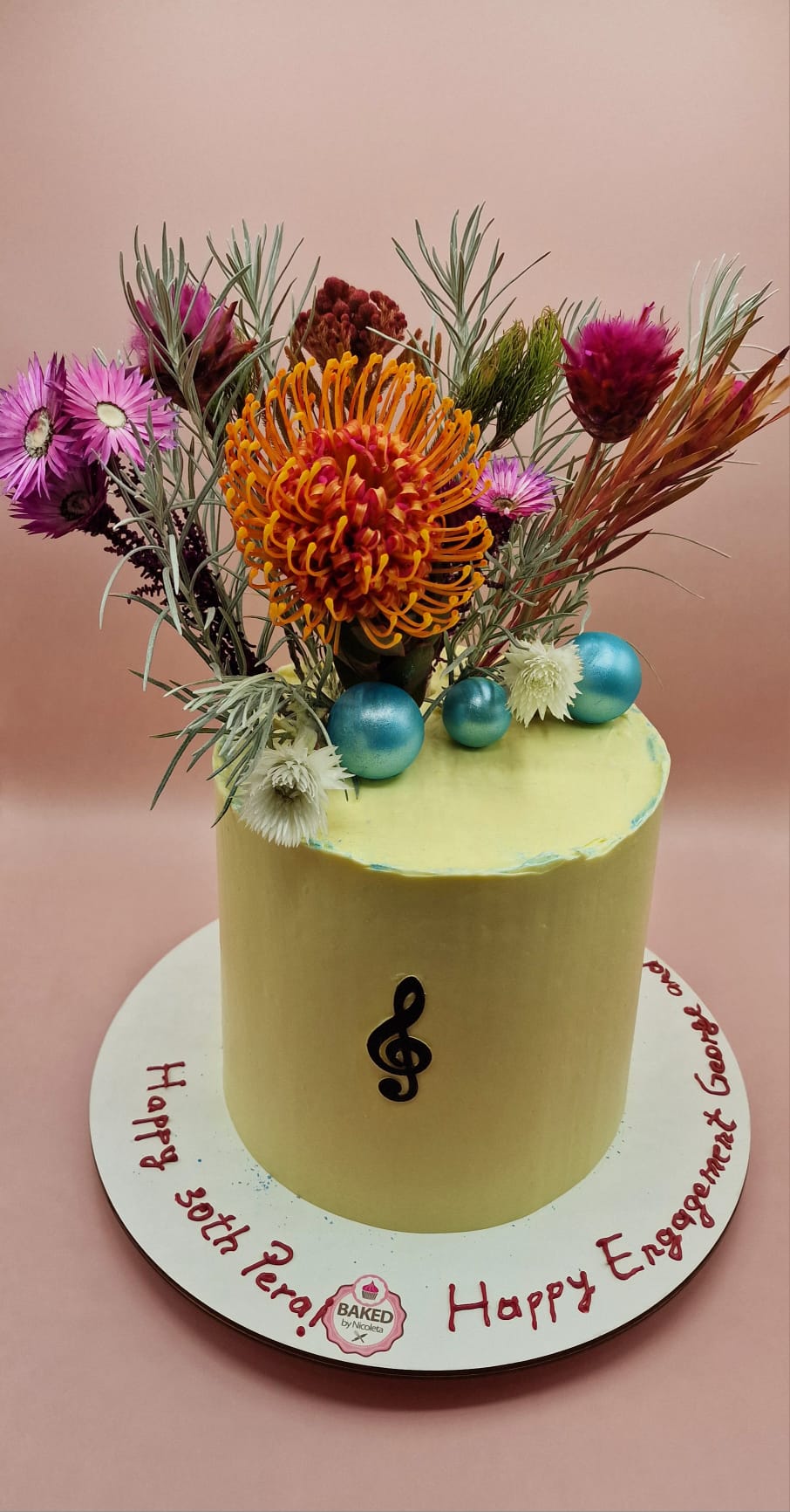 Bespoke custom celebration cake for Ladies & Elegance handcrafted by Nicoleta
