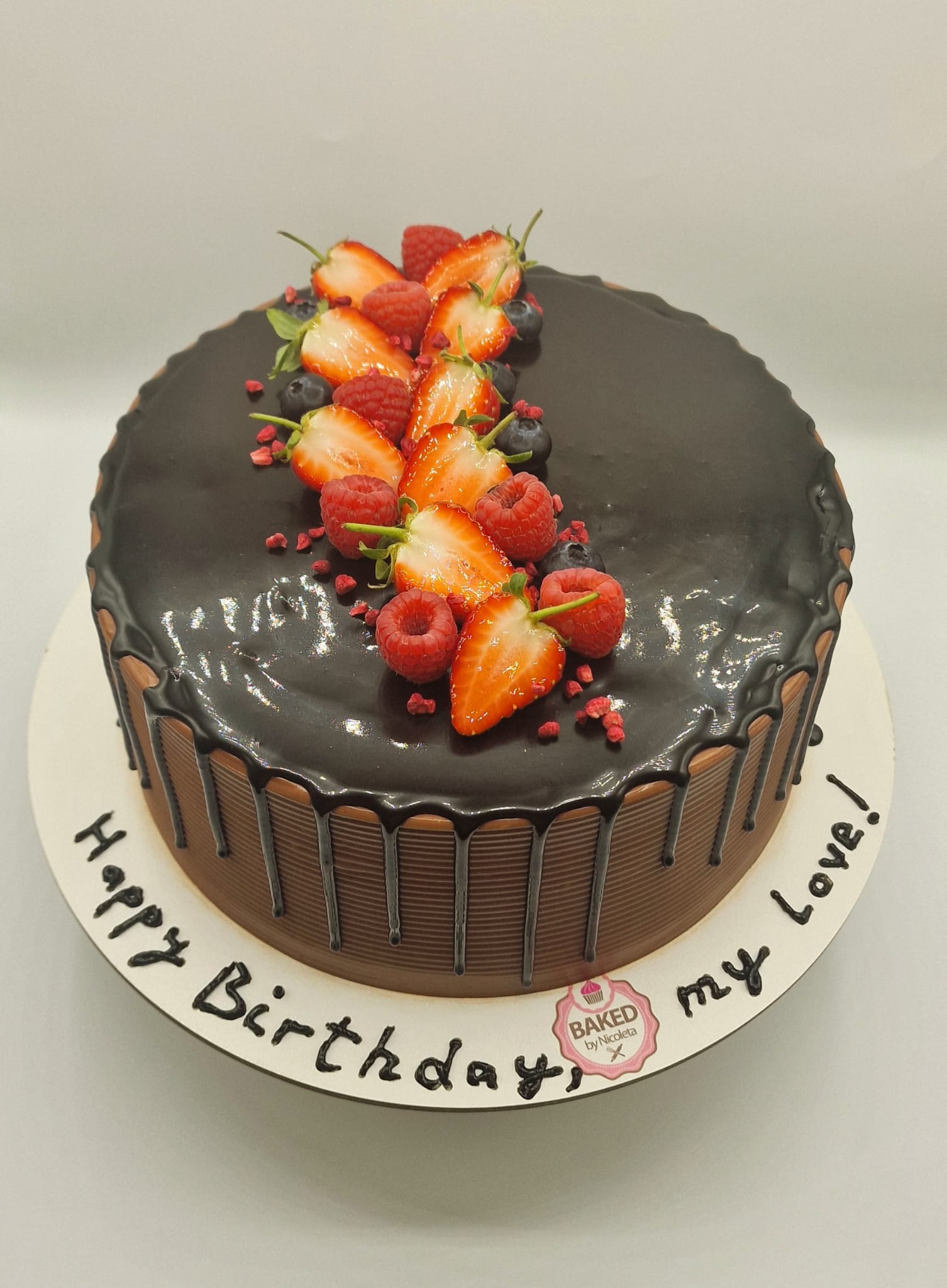 Bespoke custom celebration cake for Ladies & Elegance handcrafted by Nicoleta