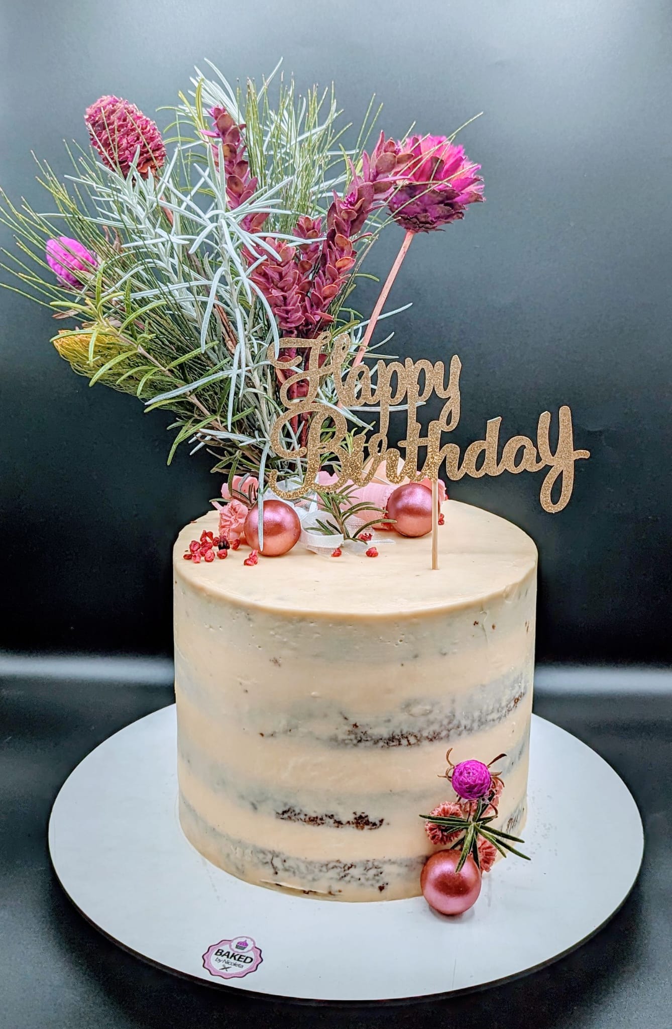 Bespoke custom celebration cake for Ladies & Elegance handcrafted by Nicoleta