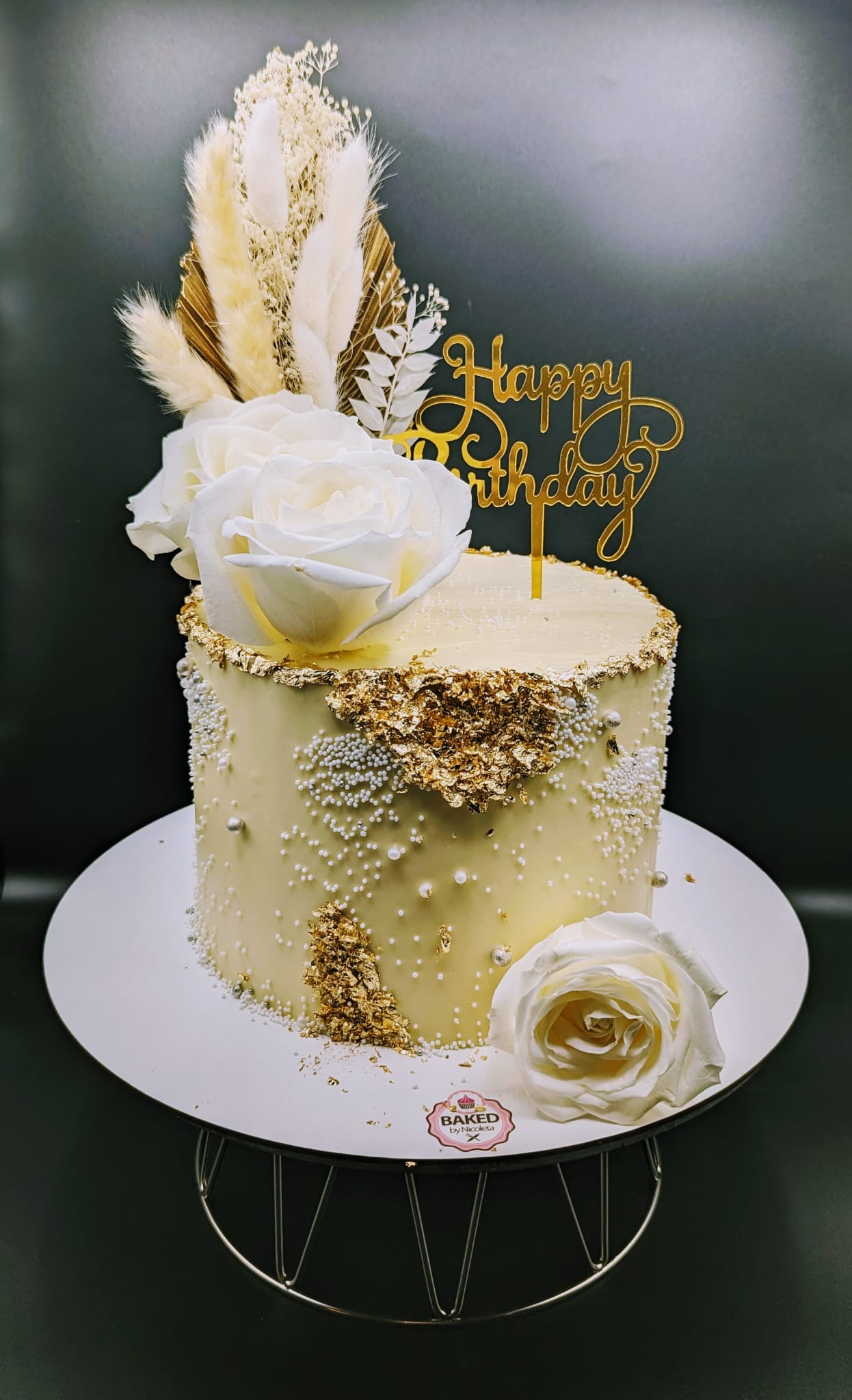 Bespoke custom celebration cake for Ladies & Elegance handcrafted by Nicoleta